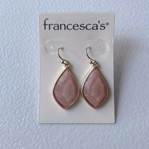 Francesca’s Gold/Pink Earrings NWT